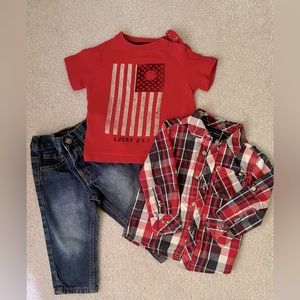 Lucky Brand boys 12mo bundle